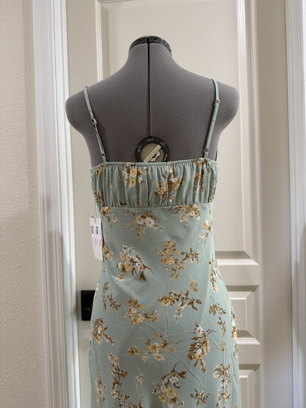 New Floral Green Slip Dress - Picture 4 of 4